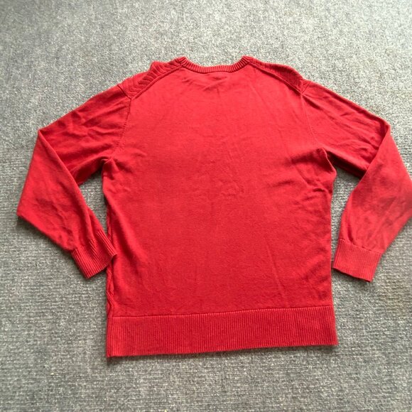Daniel Cremieux Sweater Mens L‎ Red 100% Supima Cotton Signature Collection - Picture 6 of 7